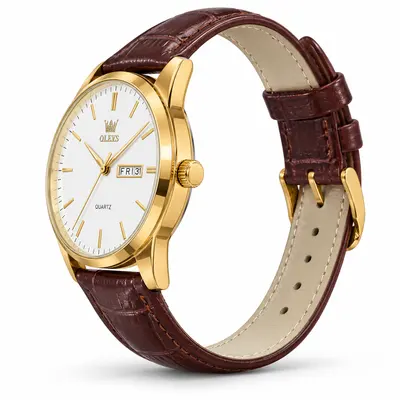 RELÓGIO OLEVS BRANCO-GOLD ( RÉPLICA PRIMEIRA LINHA )