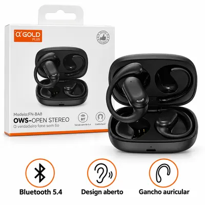 FONE DE OUVIDO A’GOLD PLUS FN-BA8 — OWS OPEN STEREO SEM FIO