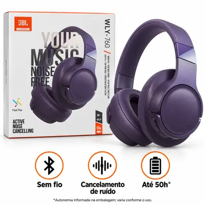 FONE DE OUVIDO HEADPHONE WLY-760 — ROXO
