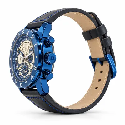 RELÓGIO BVULGARI AZUL-BLACK ( RÉPLICA PRIMEIRA LINHA )