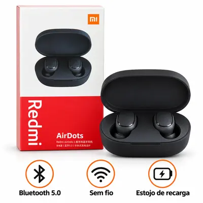 FONE DE OUVIDO REDMI AIRDOTS 2 — PRETO