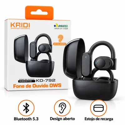 FONE DE OUVIDO KAIDI KD-792 — OWS OPEN STEREO SEM FIO